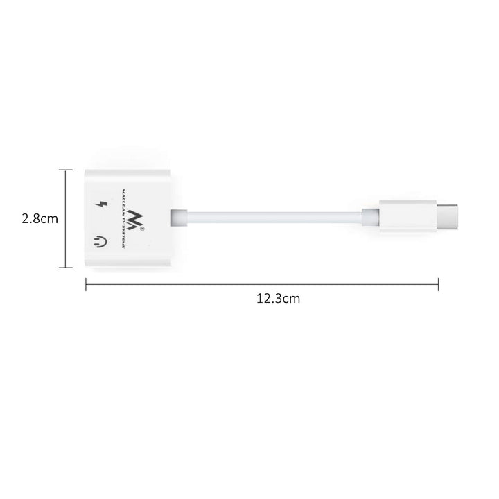 USB Type-C към 3,5 мм мини жак адаптер с Power Delivery (PD) 30 W DAC AC1279 Maclean, MCTV-848