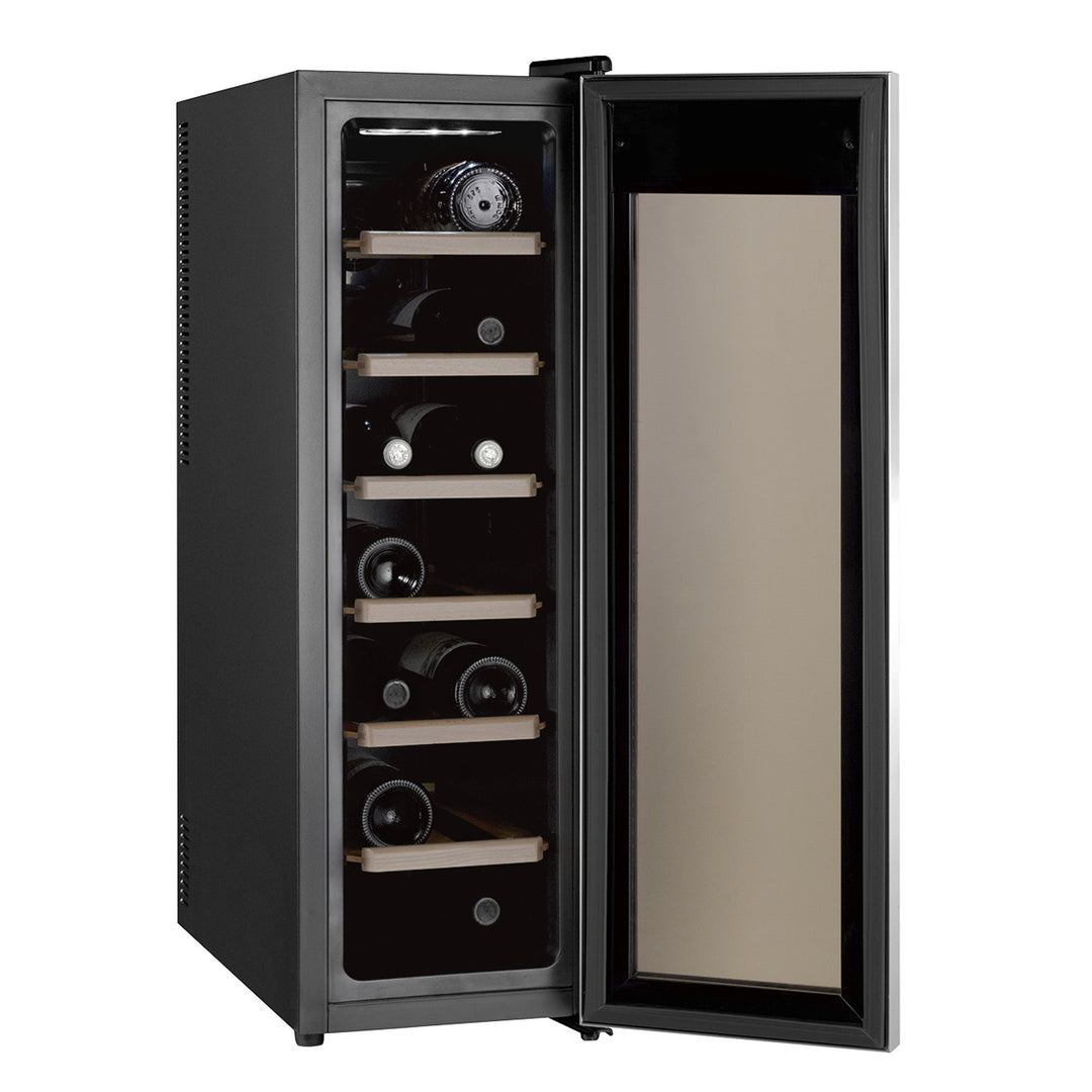Racitor de vinuri Concept, VTE7014, clasa energetica G, 14 sticle, negru