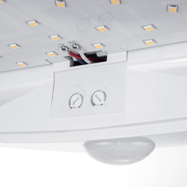 LED лампа Maclean с датчик за движение, инфрачервена, бяла, 10 W, IP44, естествен бял цвят (4000 K), 900 lm, MCE357 W