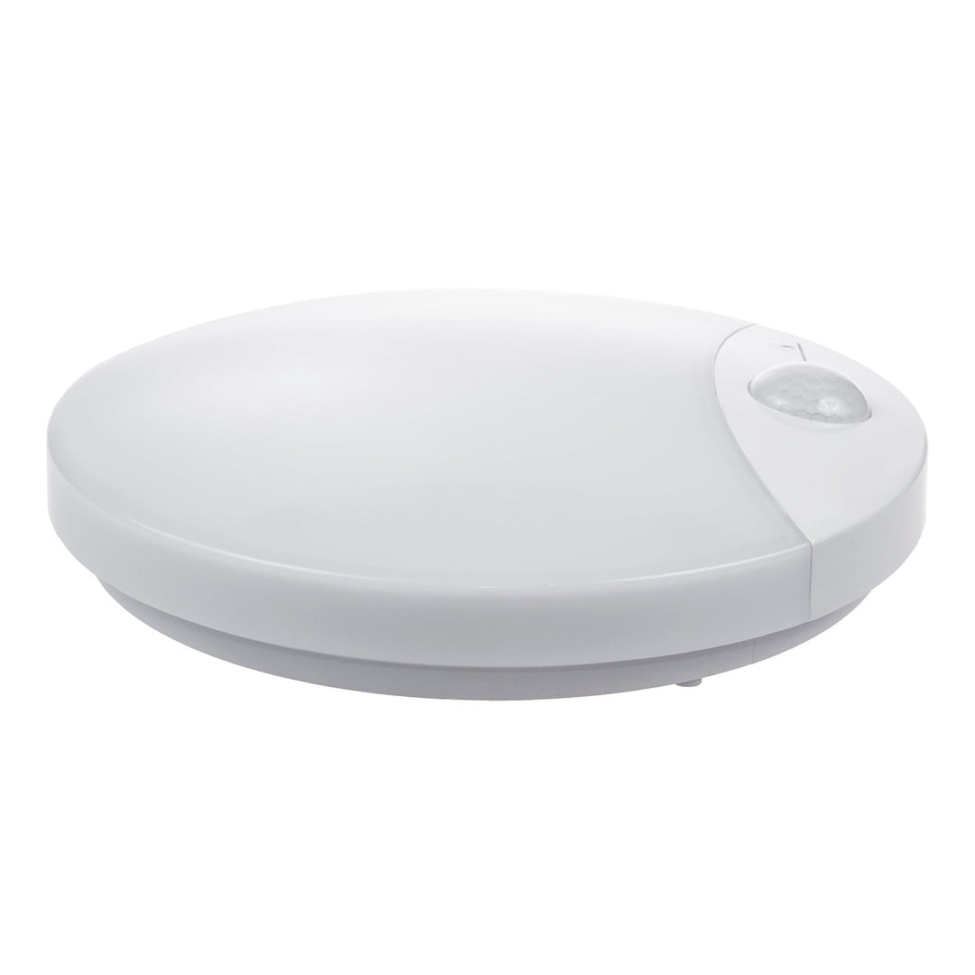 LED лампа Maclean с датчик за движение, инфрачервена, бяла, 10 W, IP44, естествен бял цвят (4000 K), 900 lm, MCE357 W