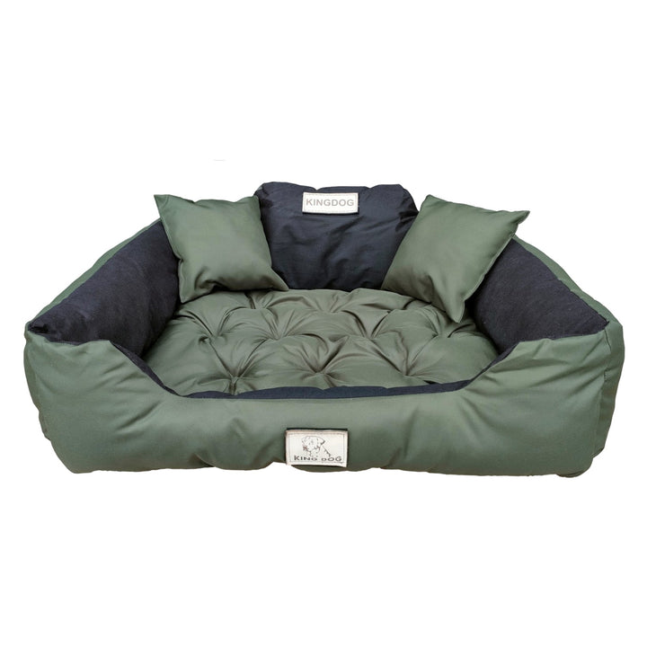 Голямо легло за кучета и котки, 75 x 65, зелено – Kingdog размер M