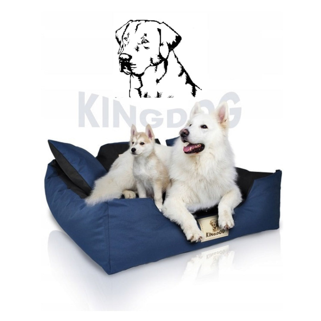 Голямо легло за кучета и котки, 75 x 65, бежово – Kingdog размер M