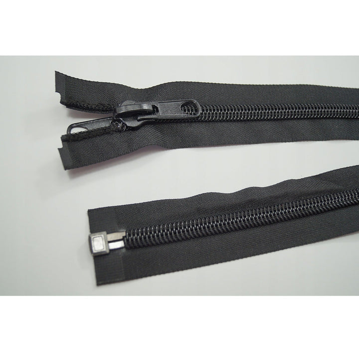 Fermoar 10 mm, lungime 220 cm, negru, impermabil, dublu
