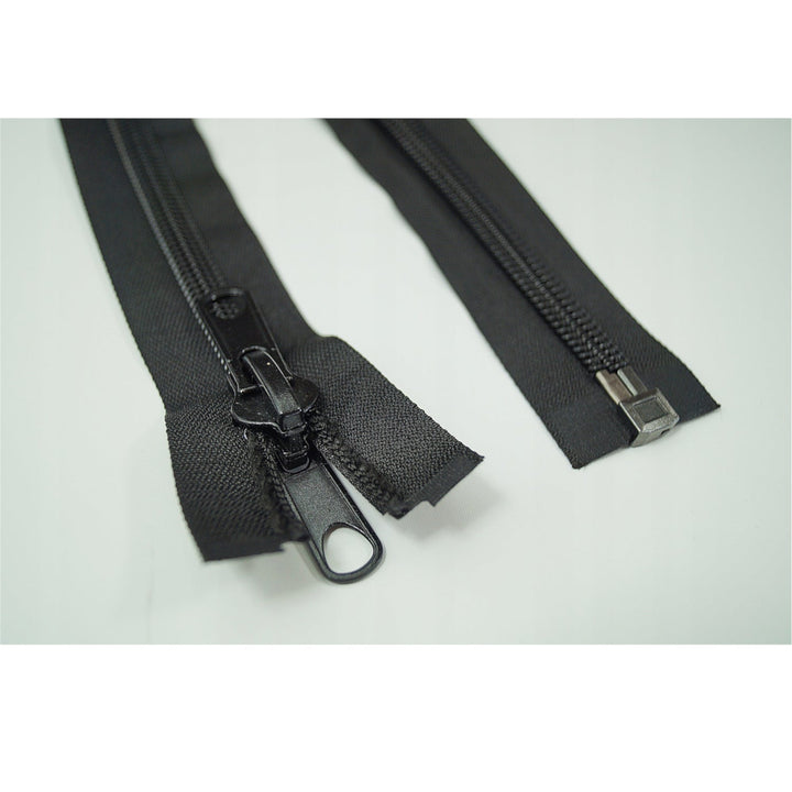 Fermoar 10 mm, lungime 280 cm, negru, impermabil, dublu