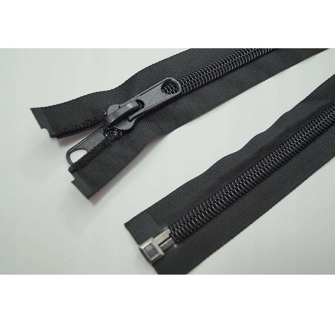 Fermoar 10 mm, lungime 280 cm, negru, impermabil, dublu