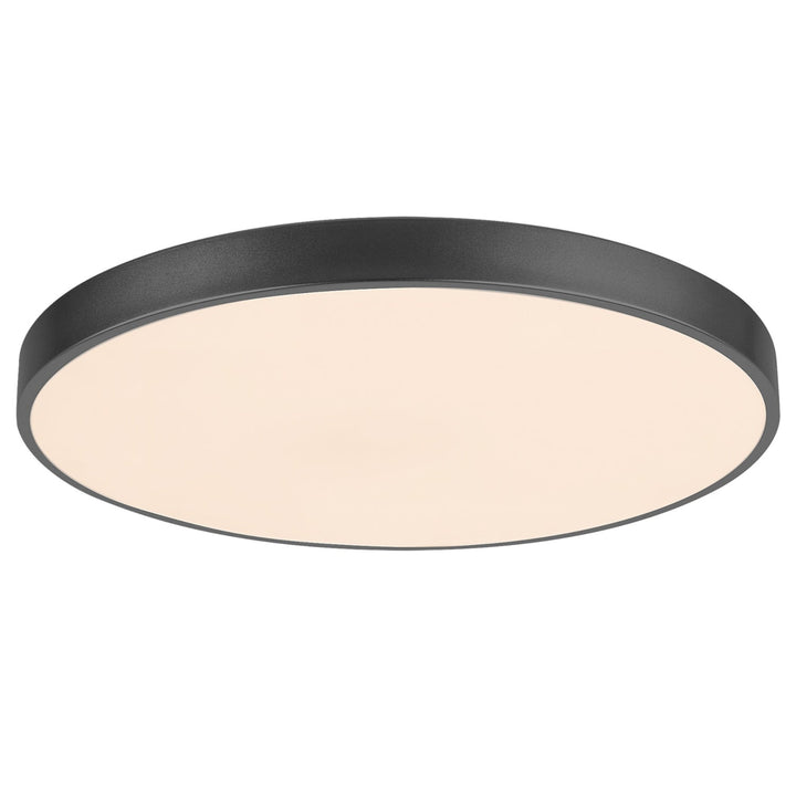 Таванска лампа Tesia, инд. Ceil.LED 60W, м.черна, D60cm - таванска лампа