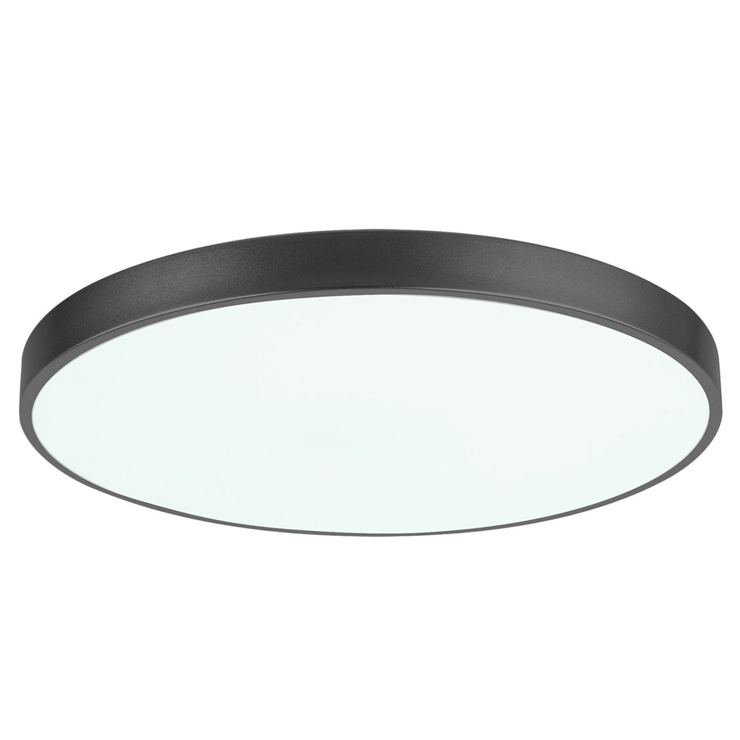 Таванска лампа Tesia, инд. Ceil.LED 60W, м.черна, D60cm - таванска лампа