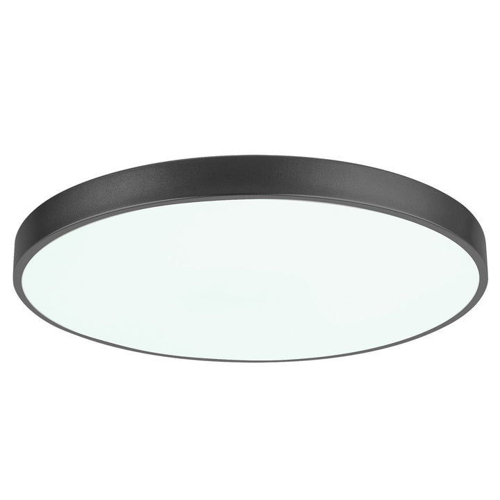 Таванска лампа Tesia, инд. Ceil.LED 60W, м.черна, D60cm - таванска лампа