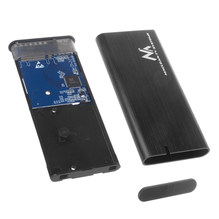 Корпус за диск Maclean, SSD M.2, NVMe (PCIe), NGFF (SATA), USB 3.1, размери 2230/2240/2260/2280, алуминиев корпус, MCE443