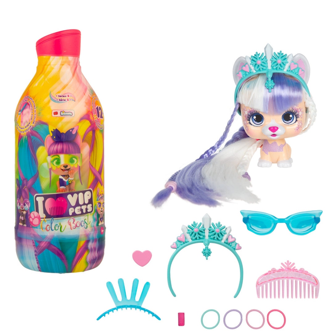 Păpușă Vip Pets Color Boost S3 mix cu accesorii - trimisă aleatoriu