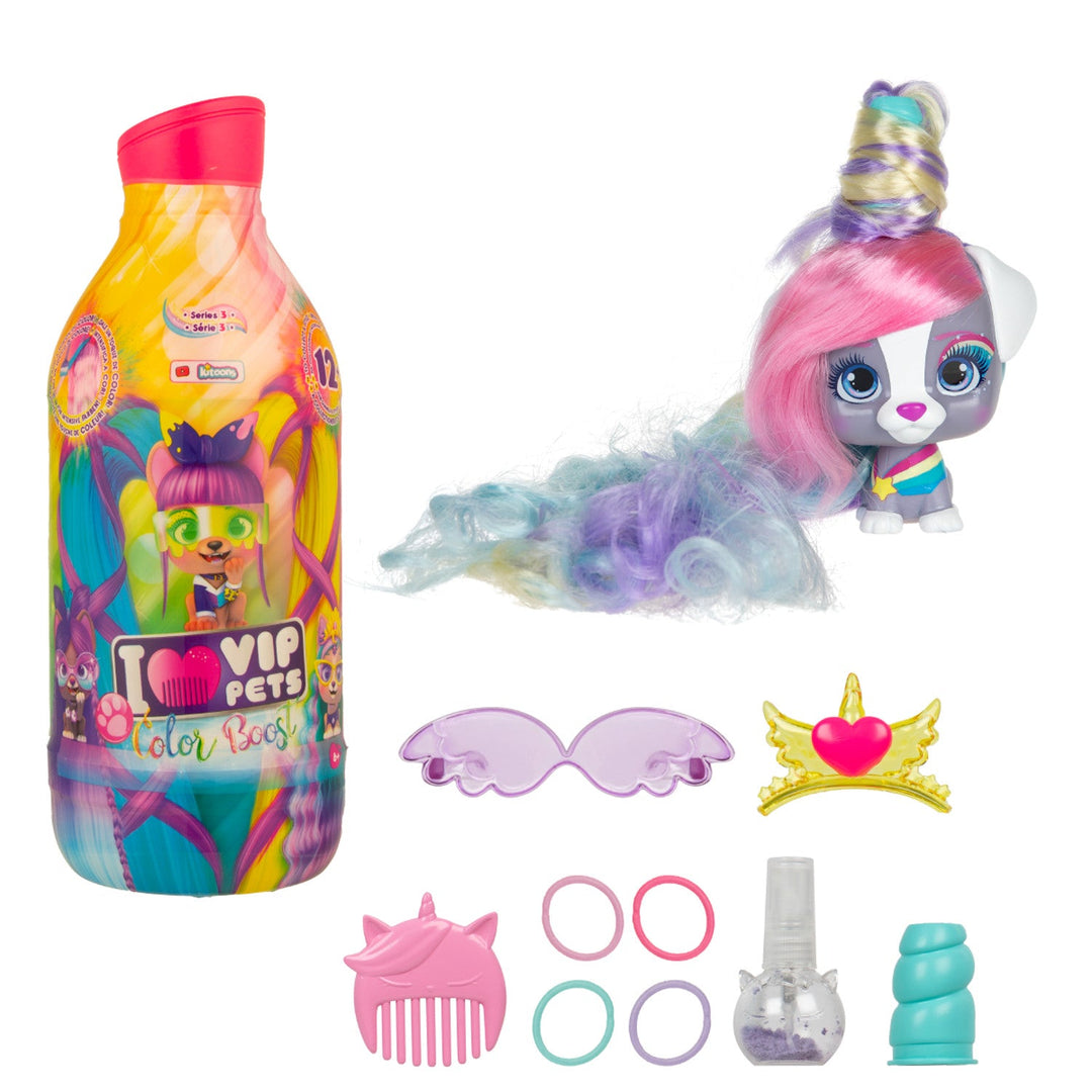 Păpușă Vip Pets Color Boost S3 mix cu accesorii - trimisă aleatoriu