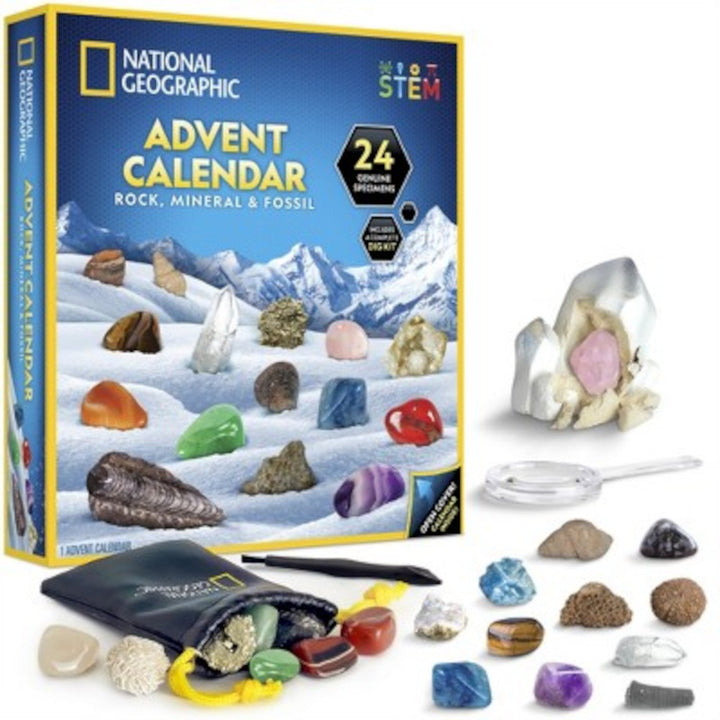 Calendar Advent National Geographic, 31 x 28 x 6 cm, multicolor