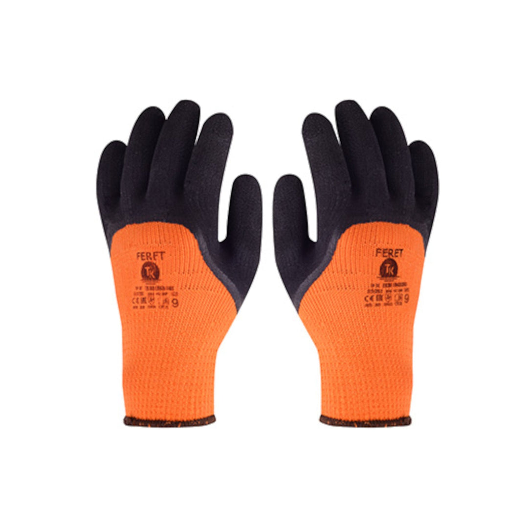 Set de 12 perechi de manusi de protectie Feret, de iarna, marime M
