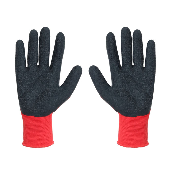 Manusi de protectie Cobra, captuseala din latex, marime XS, negru-rosu