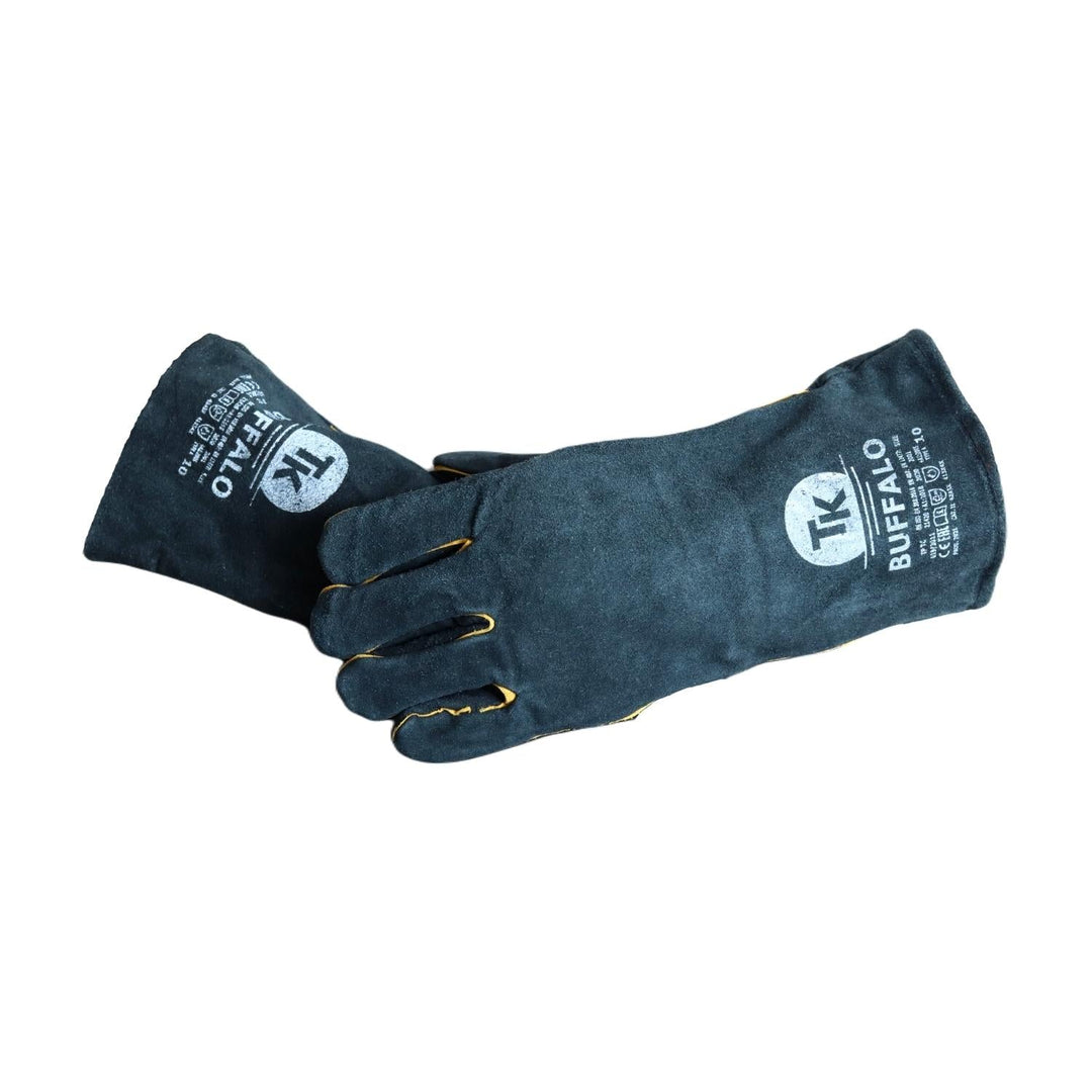 Manusi din piele pentru sudura, din spalt bovina, XL, negru