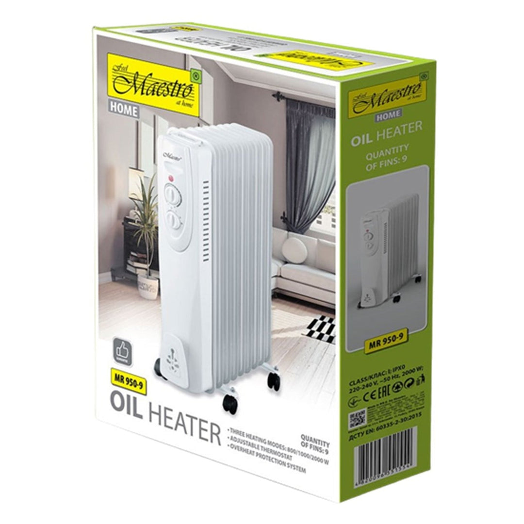 Maestro MR-950-9 2000W електрически маслен радиатор