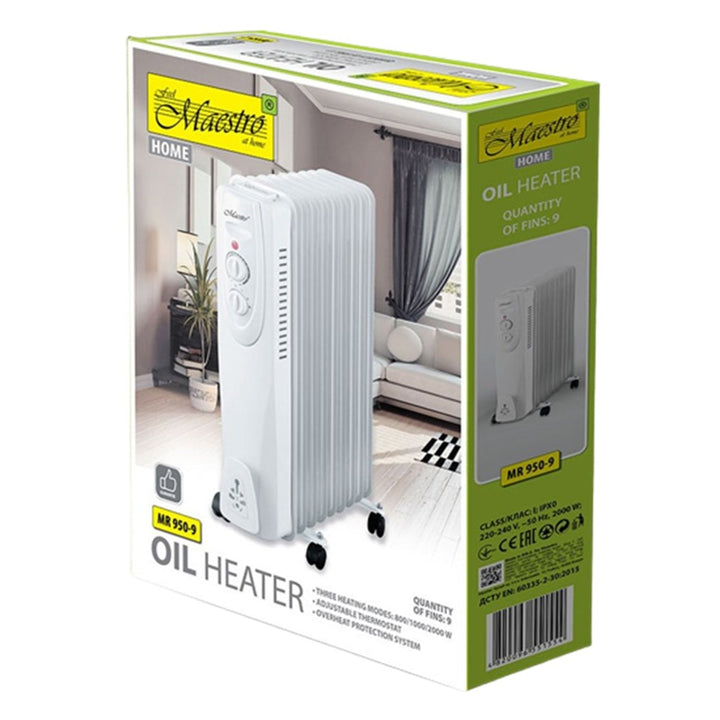 Maestro MR-950-9 2000W електрически маслен радиатор