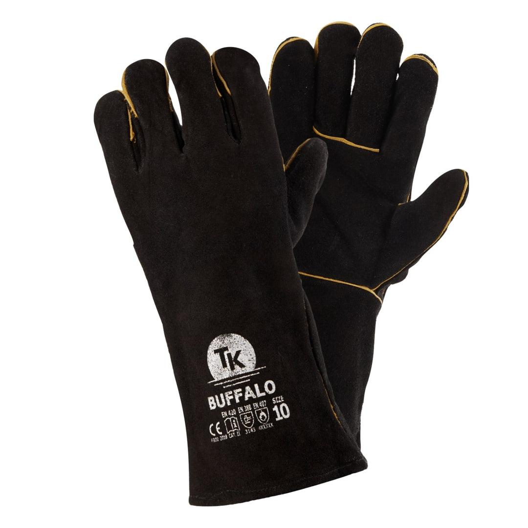 Set de 3 perechi de manusi pentru sudura, din spalt bovina, XL