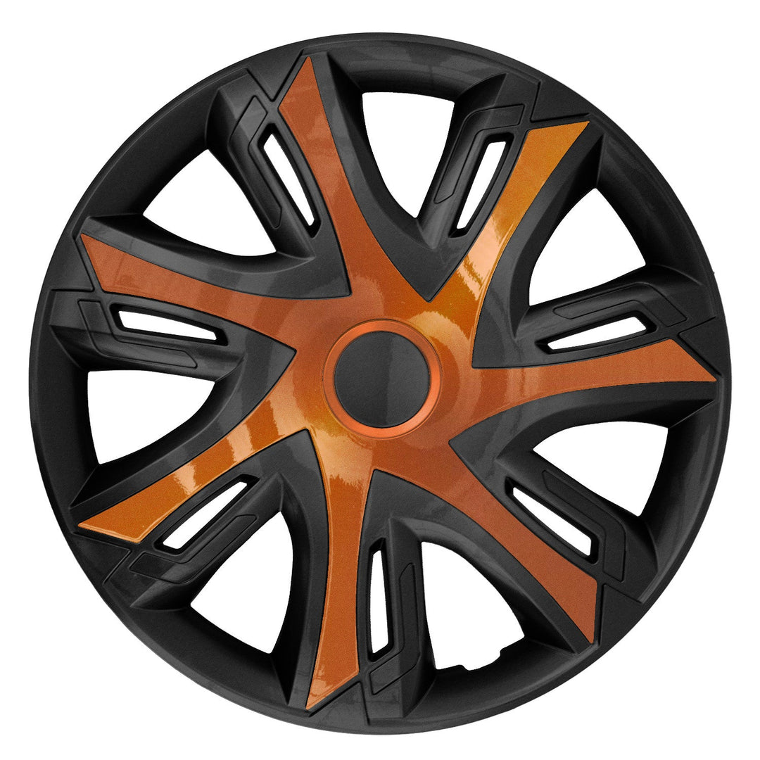 16" NRM N-Power двуцветни капаци за джанти, медни/черни, 4 броя.