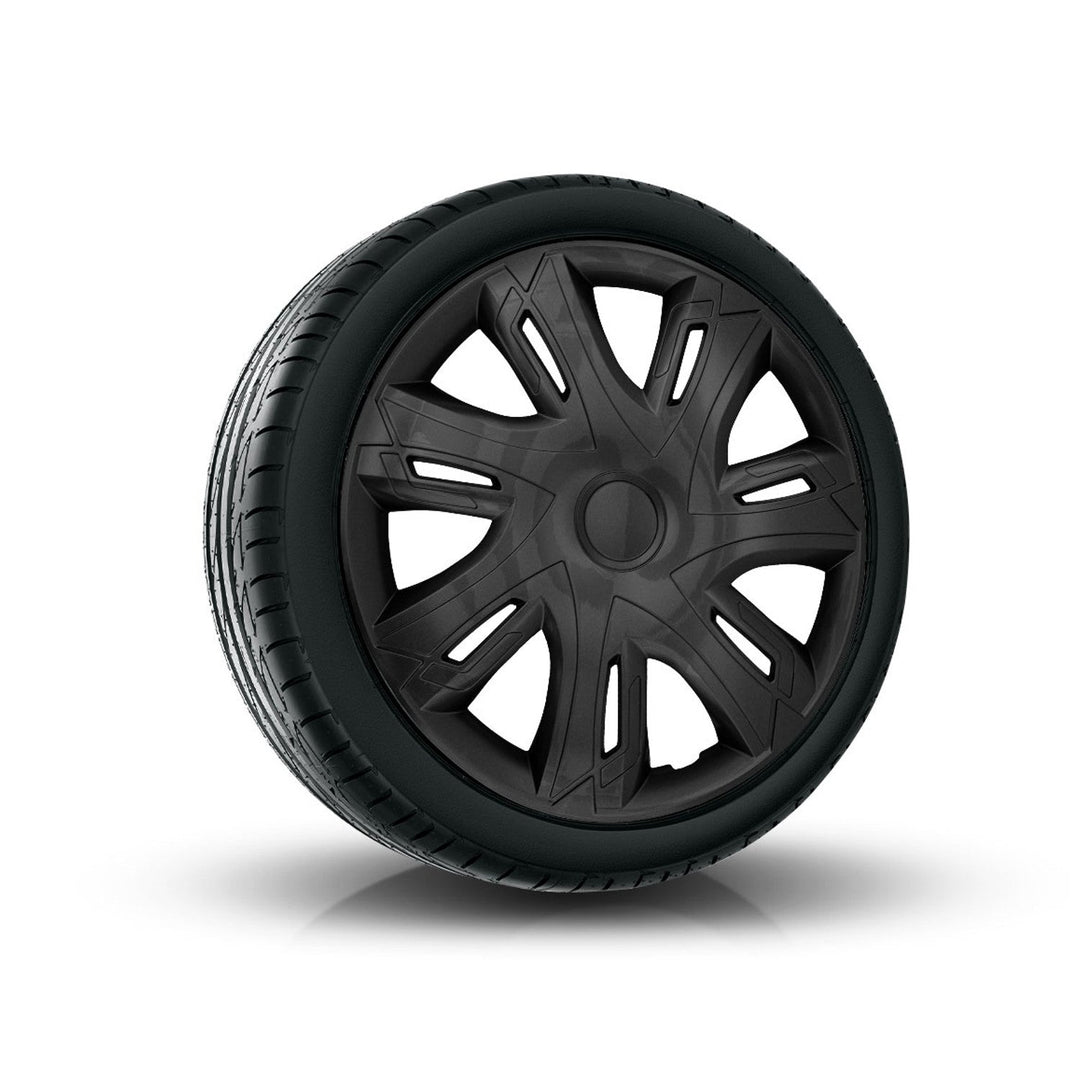 14" NRM N-Power черни матови капаци за джанти, 4 броя - матово черно