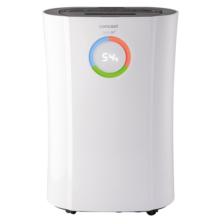 Dezumidificator si purificator Concept, OV2016, ionizare, 16l/24h, display digital, control tactil, alb