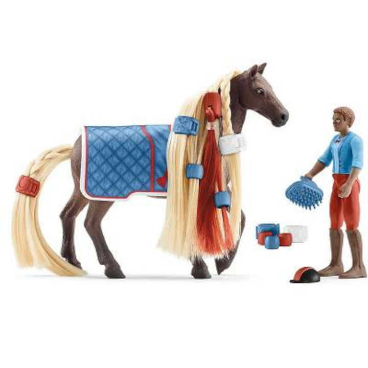 Schleich Horse Club Лео и Роки Стартов комплект 42586