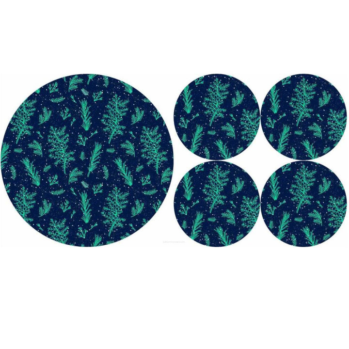 Комплект филцови подложки за кръгли маси, 1 + 4 - JUNIPER