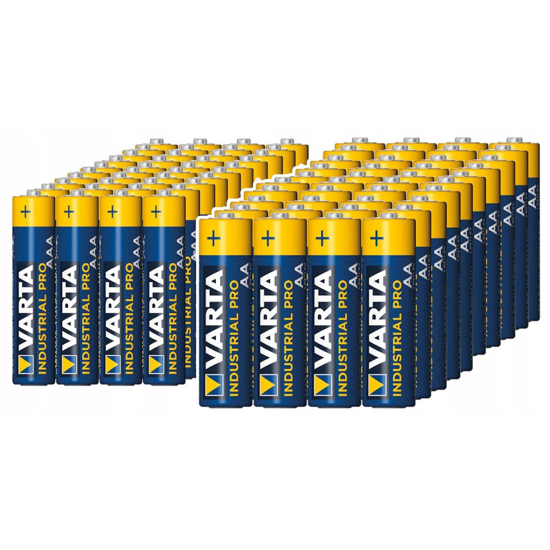 Алкални батерии Varta Industrial AAA AA, 80 броя