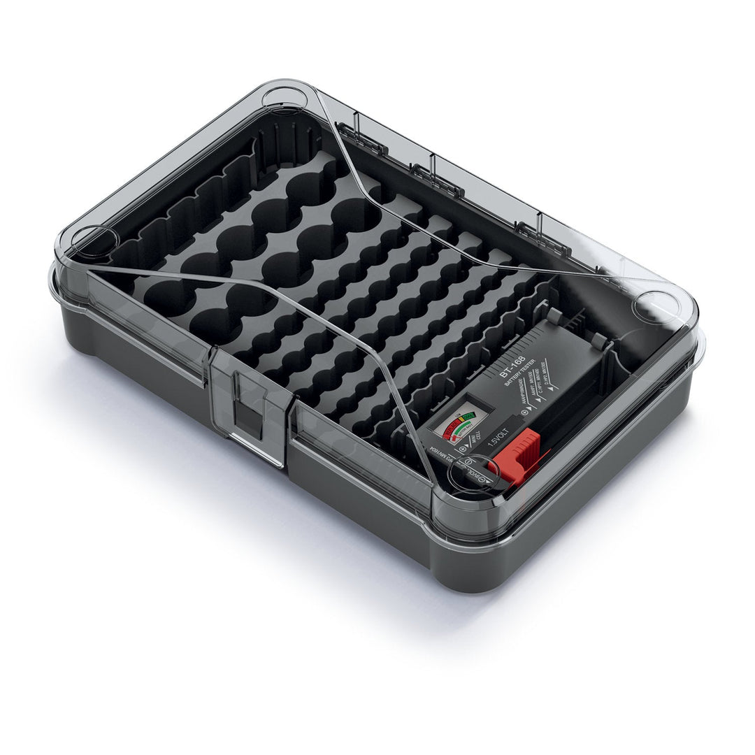 Органайзер за батерии с подвижен тестер за батерии Kistenberg Battery Box KBBT