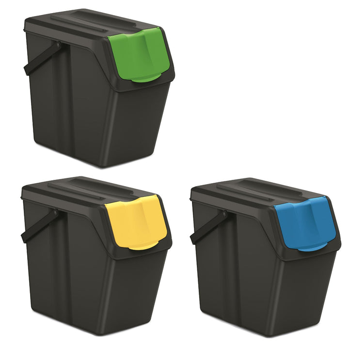 Keden SORTI BOX 3x25l кош за отпадъци - черен за рециклиране