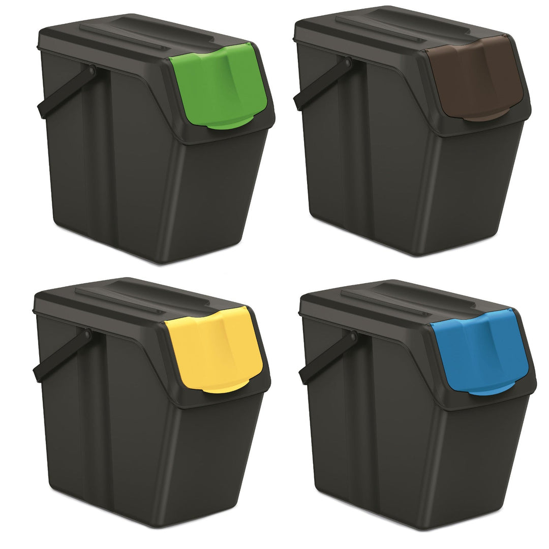 Keden SORTI BOX 4x25l кош за отпадъци - черен за рециклиране