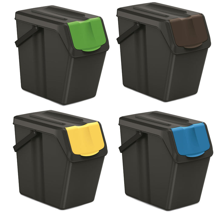 Keden SORTI BOX 4x25l кош за отпадъци - черен за рециклиране