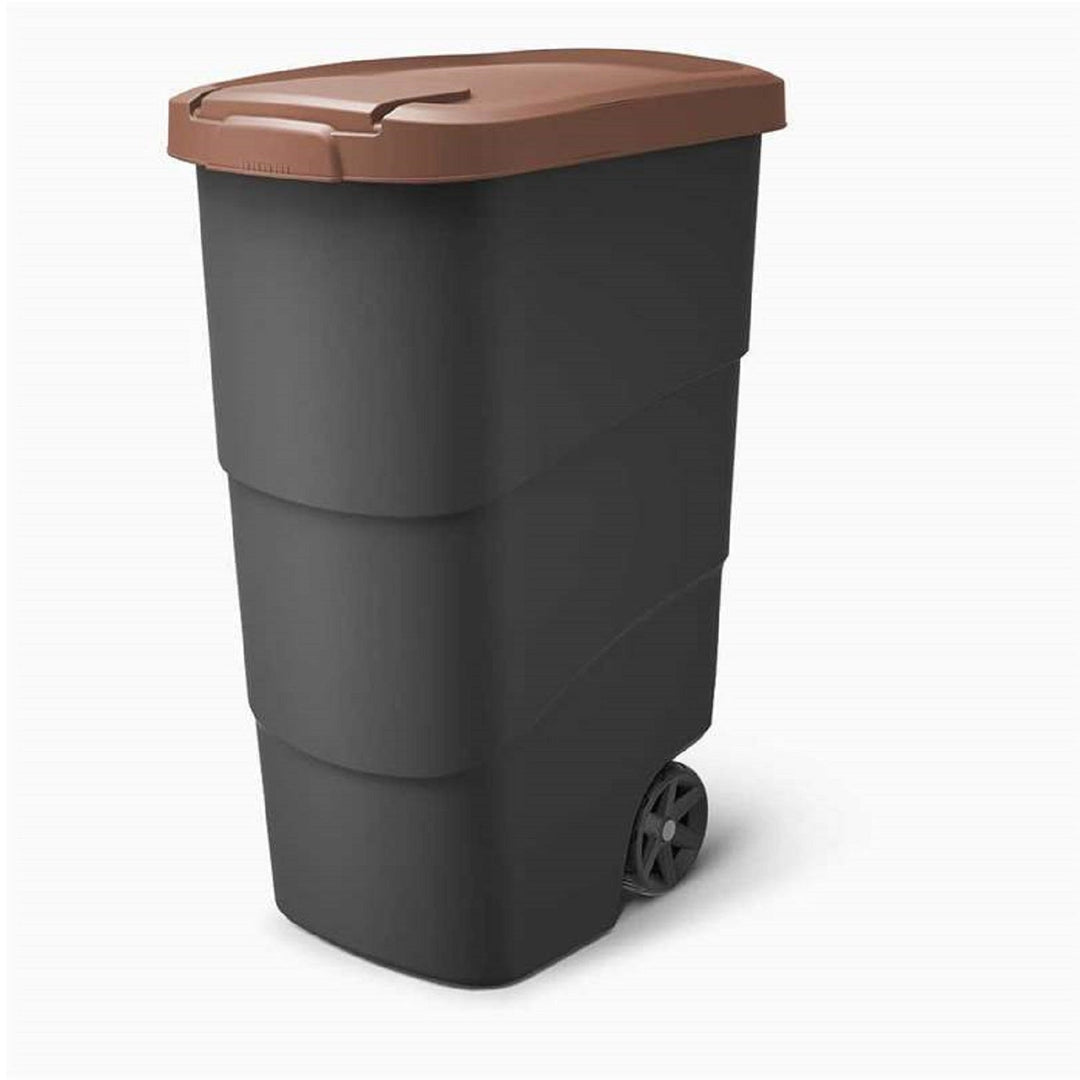 Keden WHEELER 90 L кош за отпадъци с колела - кафяв