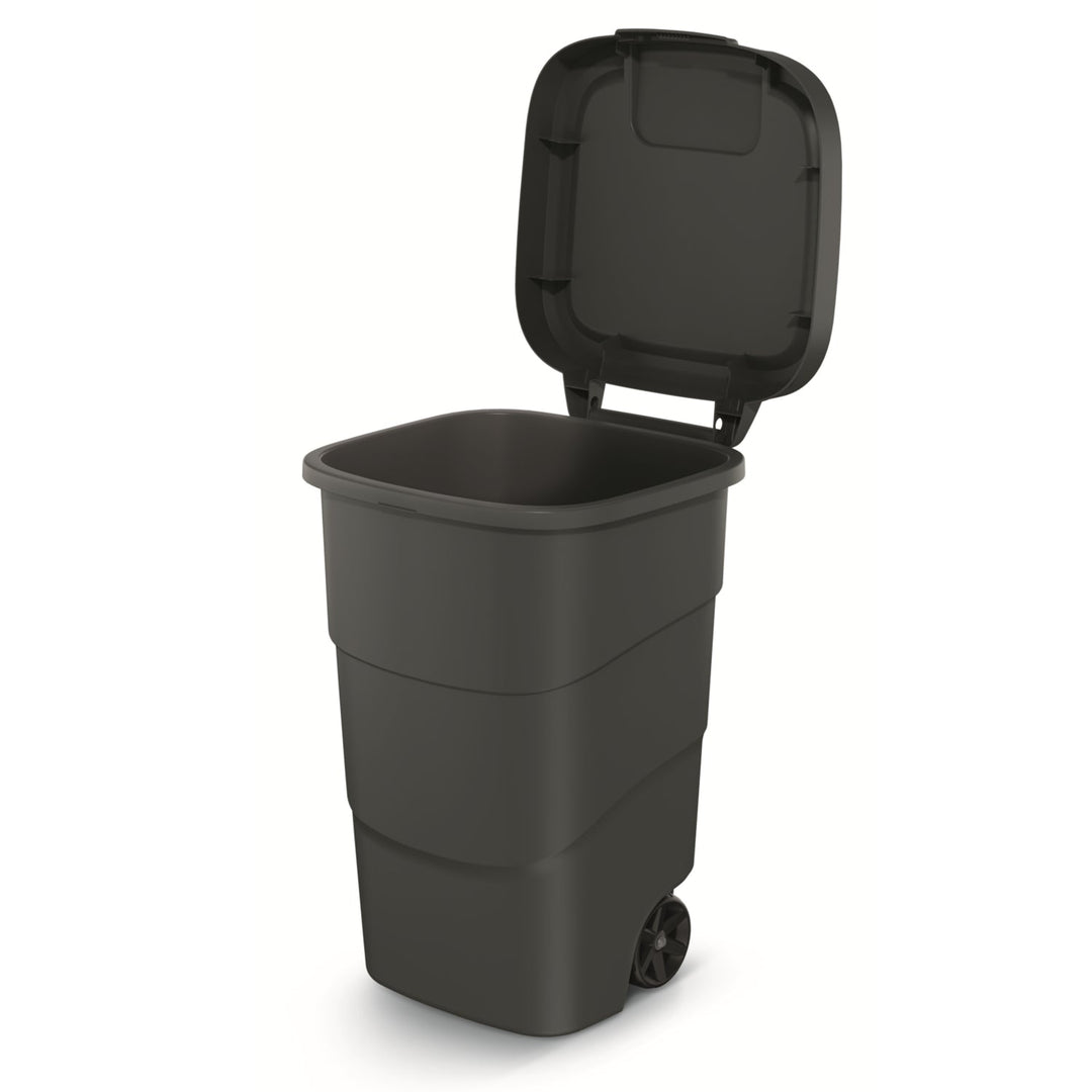 WHEELER 95 L кош за сортиране на отпадъци – черен за рециклиране