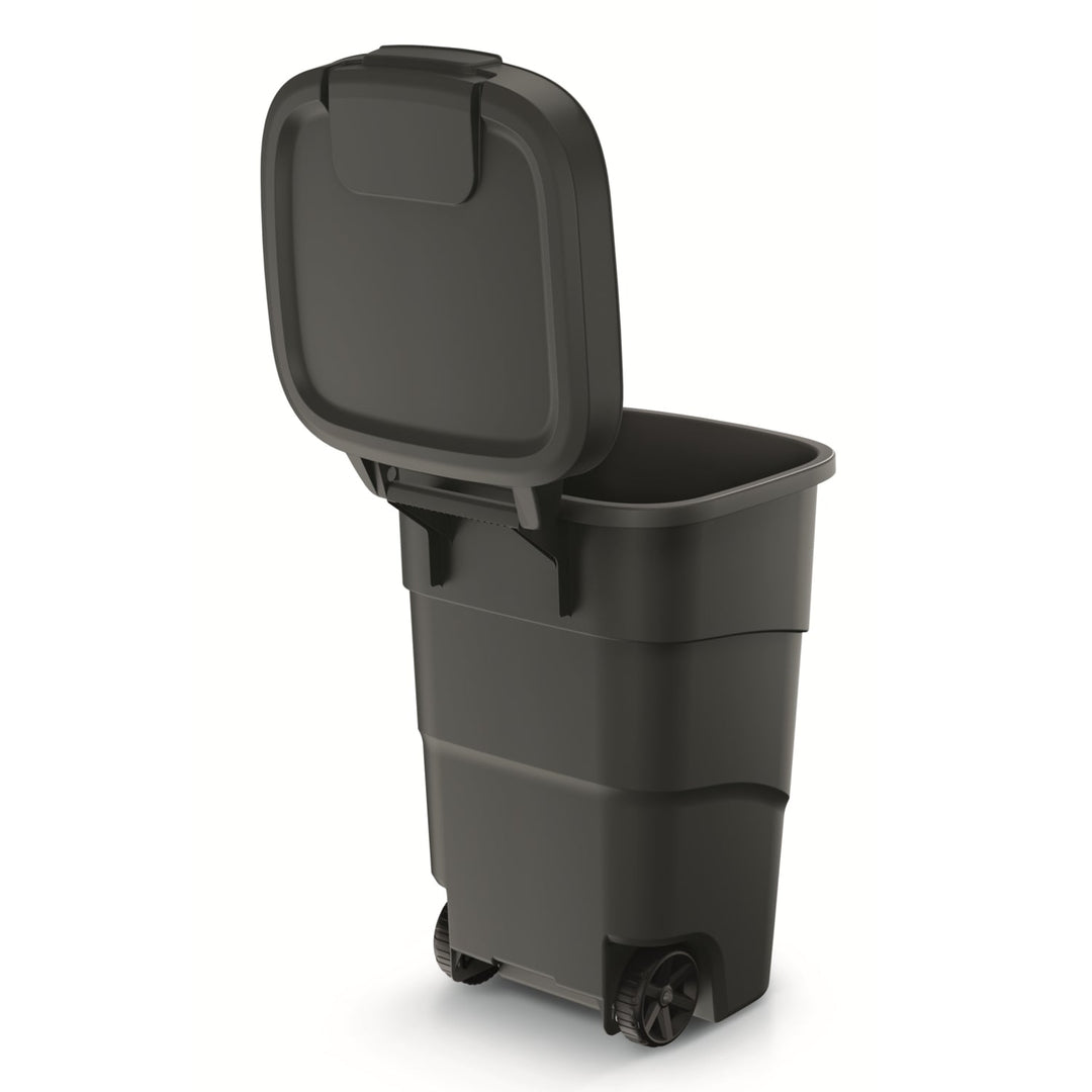 WHEELER 95 L кош за сортиране на отпадъци – черен за рециклиране