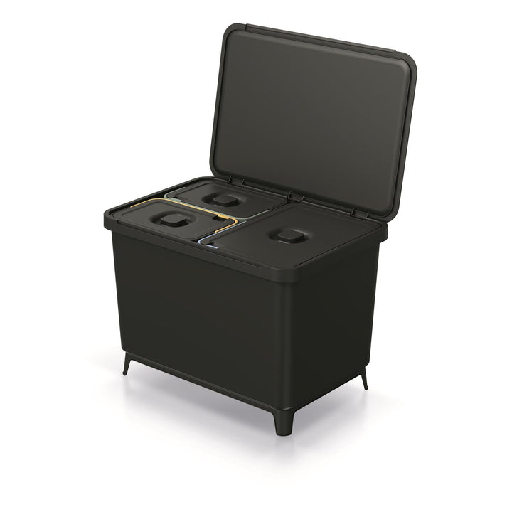 Keden SYSTEMA 2x10 + 23l кош за отпадъци - черен за рециклиране
