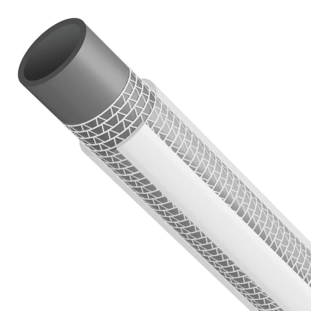 Furtun de grădină Vartco Silver TFS, 3 straturi, 3/4", 30m, gri - alb