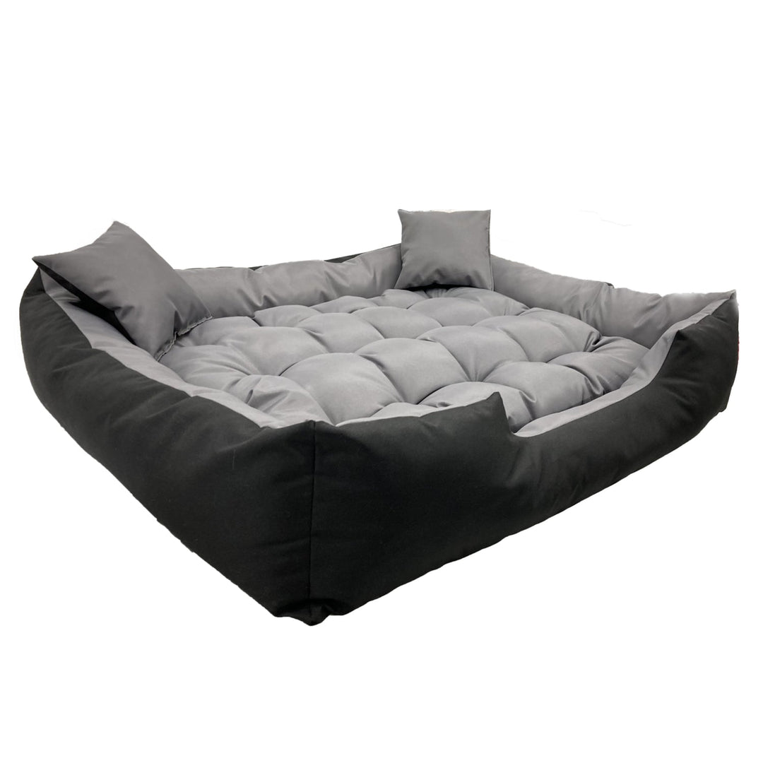 Легло за кучета и котки ECCO, 130 x 105 cm, ECCO130/105SZ, сиво и черно