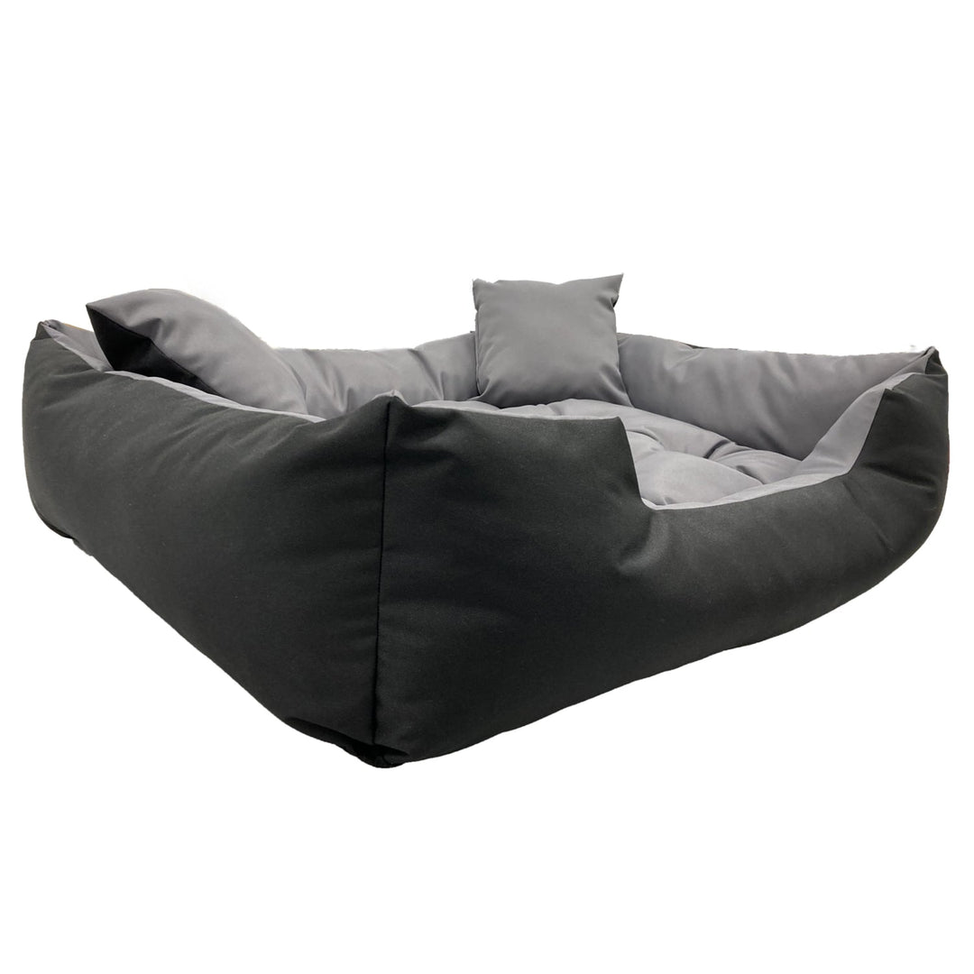 Легло за кучета и котки ECCO, 130 x 105 cm, ECCO130/105SZ, сиво и черно