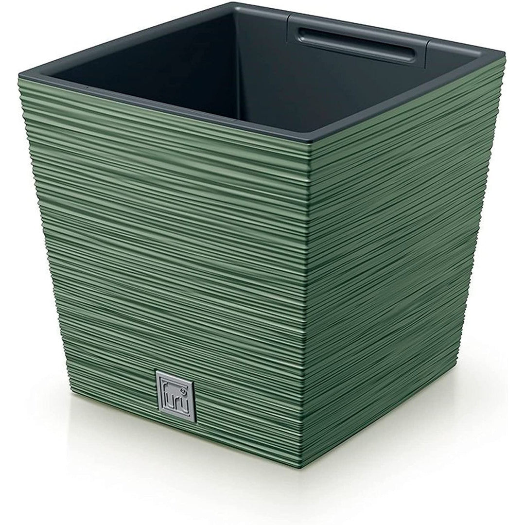 Просперпласт Furu Square Low DFS240-5615C саксия с вложка – цвят земно зелено