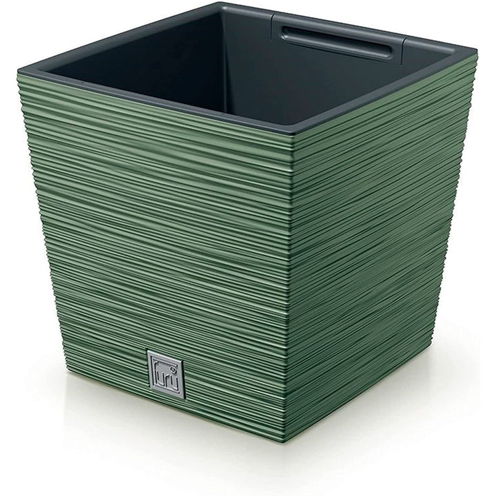 Просперпласт Furu Square Low DFS240-5615C саксия с вложка – цвят земно зелено