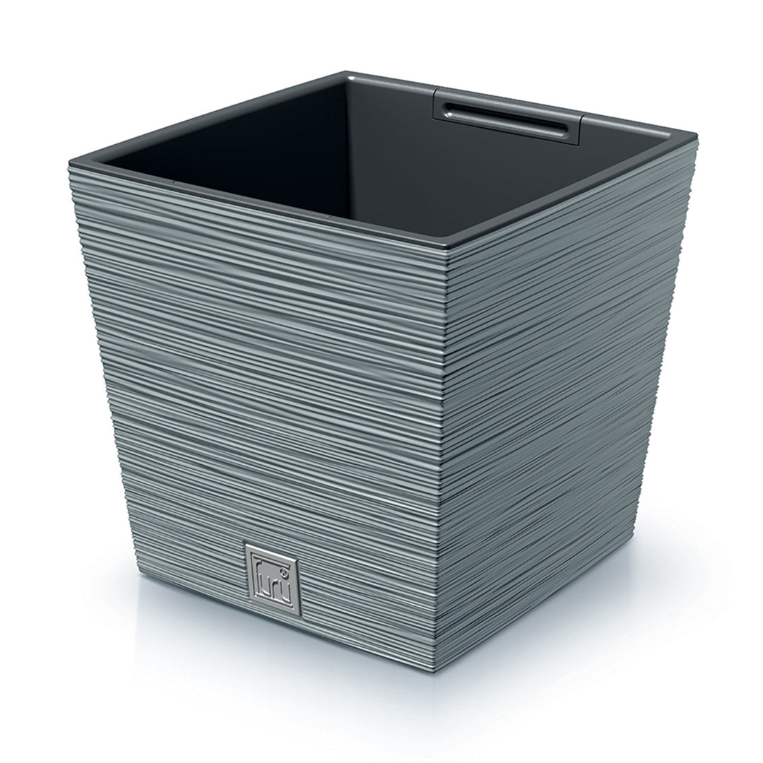 Просперпласт Furu Square Low DFS300-422U саксия с вложка – цвят бетон (сив)