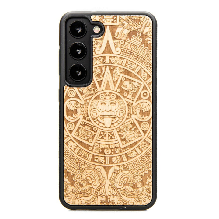 Husa telefon Bewood, din lemn, pentru Samsung Galaxy S23, Calendar aztec