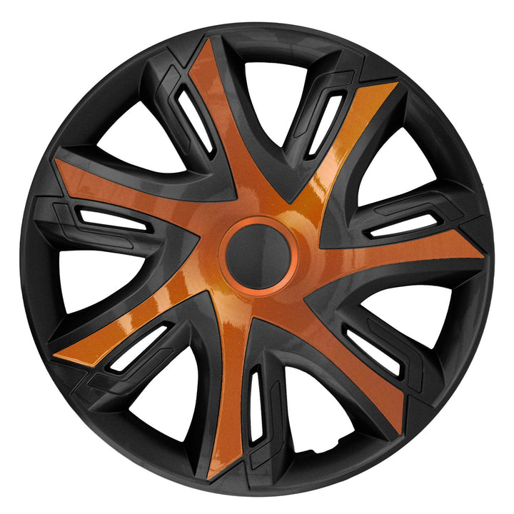 14" N-POWER BICOLOR медни/черни капачки за джанти, комплект от 4 броя