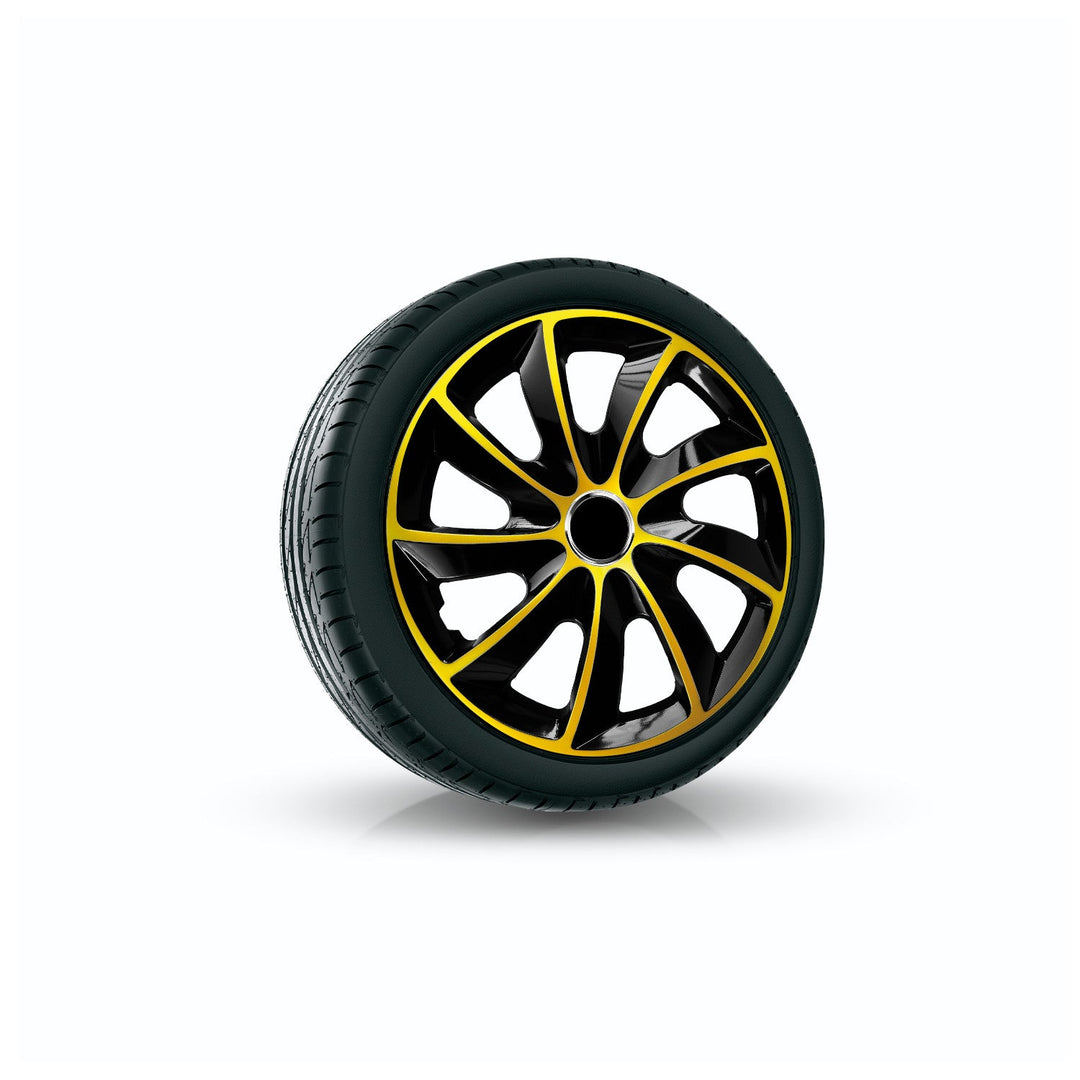 13" NRM EXTRA STIG GOLD BLACK златисто-черни капаци за джанти, 4 бр.