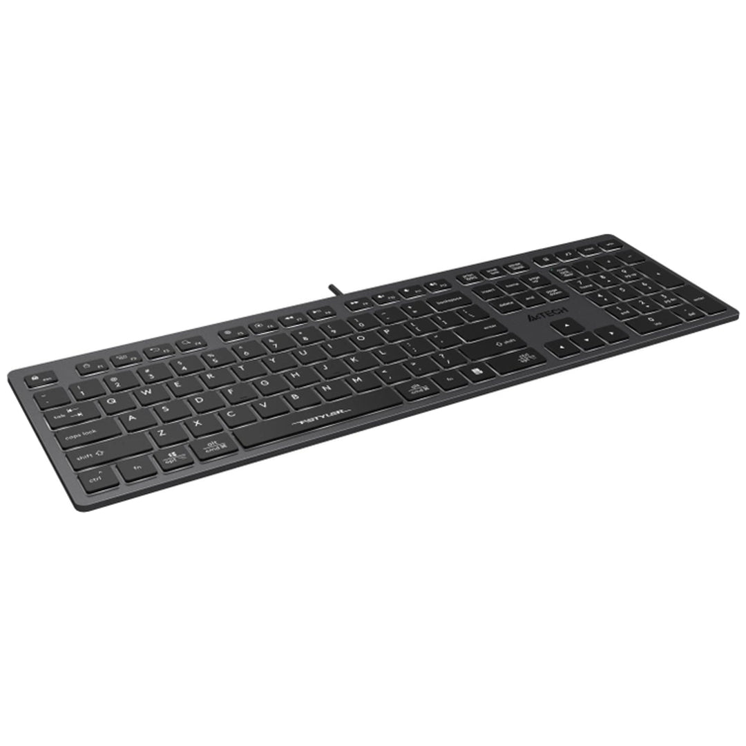 A4TECH FSTYLER FX60H Бяла клавиатура с подсветка и кабел