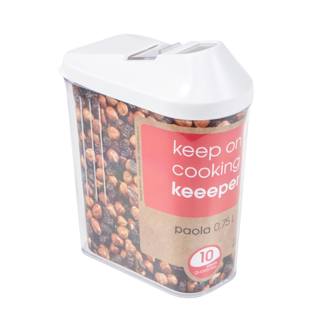 Прозрачен контейнер за насипни продукти, 0,75 л, Keeeper Paola