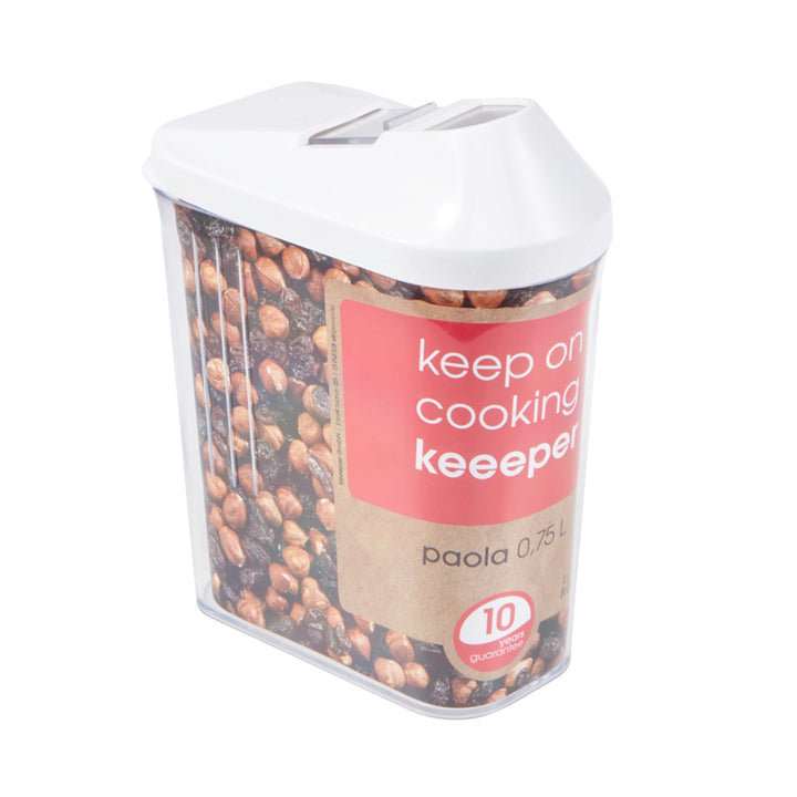 Прозрачен контейнер за насипни продукти, 0,75 л, Keeeper Paola