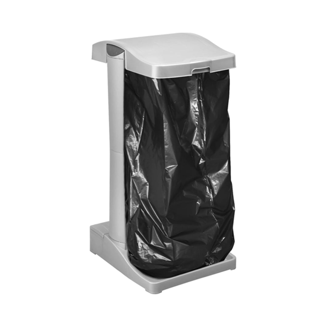 Държач за торбички за боклук Keeper Ole 60-120L, сребрист