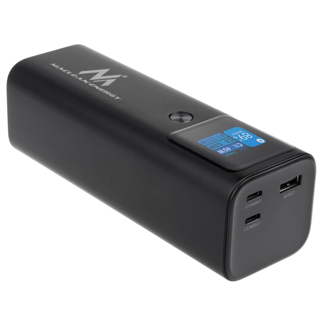 Мобилна батерия Power Bank Maclean, 24600mAh, Power Delivery (PD) 140W, бързо/супер зареждане, 88,56Wh, 2x Typ-C, USB, MCE335